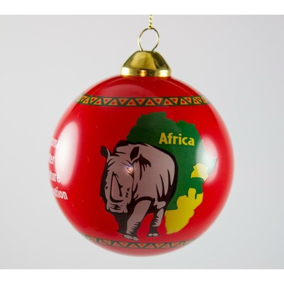 Phoenix Zoo Southern White Rhino Ball Ornament AZ Center for Nature Conservation - Picture 2 of 7